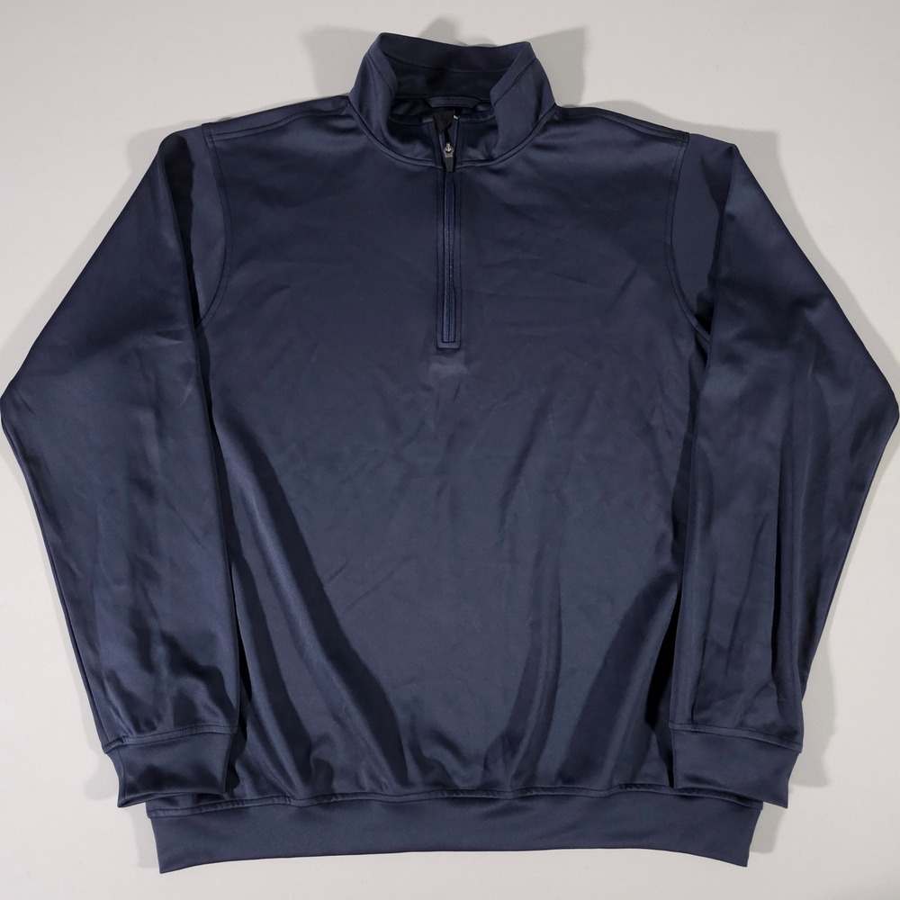 Zero Restriction Pullover Mens XL Navy Blue Tour Series Quarter Zip Golf Top